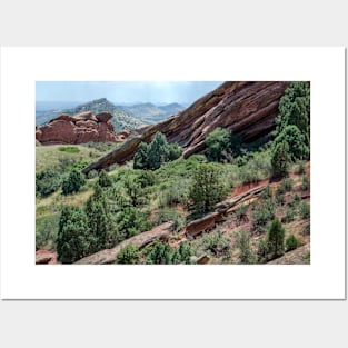 Red rocks park in Colorado USA Posters and Art